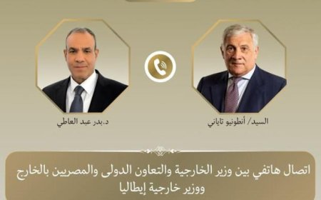 وزير الخارجية يبحث مع نظيره الإيطالي تعزيز العلاقات الثنائية بين الدولتين