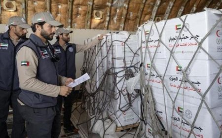 وصول أحدث طائرات جسر حميد الجوي إلى العريش بدعم إماراتي لتعزيز الشراكة مع غزة