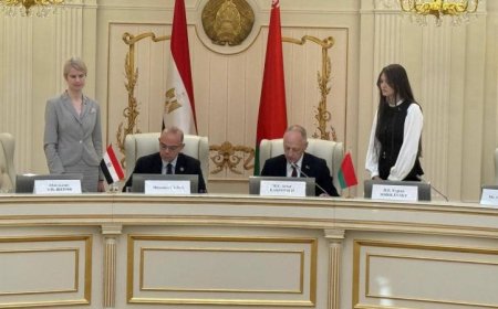 فريد يعزز التعاون الاستثماري بتوقيع بروتوكول مع نظيره البيلاروسي