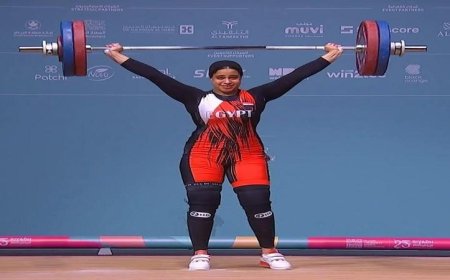 رحمة أحمد تواصل التألق وتحصل على ذهبية جديدة لمصر في رفع الأثقال