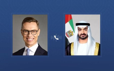رئيسا الإمارات وفنلندا يستعرضان سُبل تعزيز التعاون والشراكة الثنائية