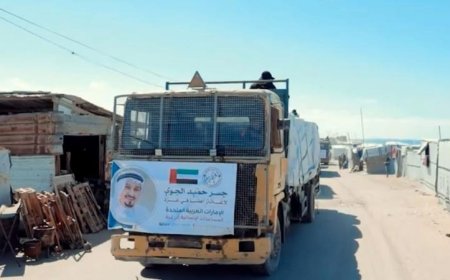 الإمارات تختتم عملية الفارس الشهم بتقديم 600 طن من المساعدات الإنسانية لقطاع غزة
