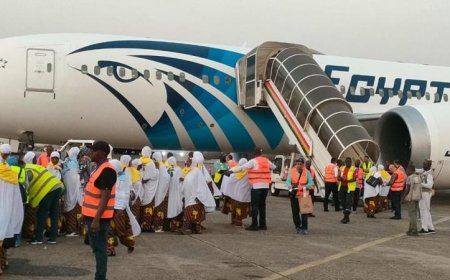 مصر للطيران تنقل 9150 حاجًا من غينيا ومالي وفلسطين إلى الأراضي المقدسة