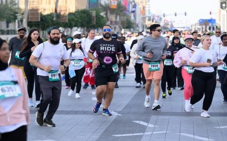 قطر تستضيف سباق نصف الماراثون العالمي تحت الأضواء في الدوحة