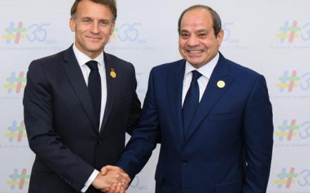 الرئيس السيسي والرئيس ماكرون يتفاعلان مع طلاب جامعة سنجور ويبحثان القضايا المهمة