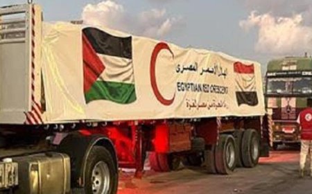 دخول قافلة زاد العزة الـ192 إلى قطاع غزة محملة بالمساعدات الإنسانية والوقود