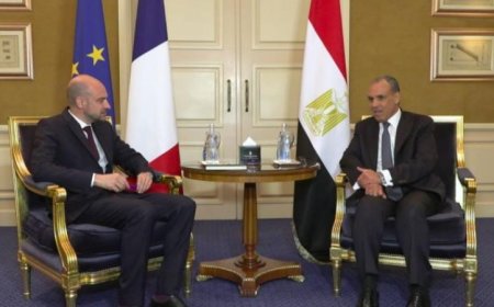 وزير الخارجية يثني على عمق العلاقات مع فرنسا في لقاء مع نظيره الفرنسي