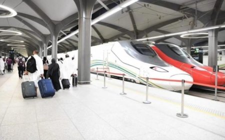 انطلاقة قطار الحرمين السريع بالمدينة المنورة لدعم خدمات الحج في موسم 1447هـ