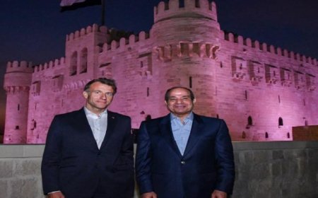 الرئيس السيسي يستقبل الرئيس ماكرون في زيارة خاصة إلى الإسكندرية
