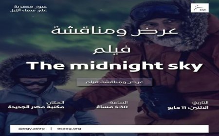 مكتبة مصر الجديدة تستضيف عرض ومناقشة فيلم The Midnight Sky غدا الاثنين