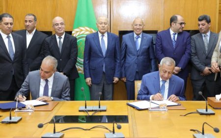 الأكاديمية العربية توقع مذكرة تعاون مع شركة إمكان مصر بحضور أبو الغيط