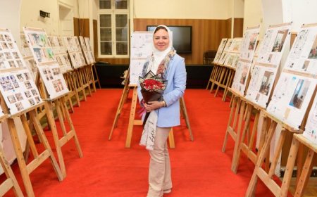 ختام ناجح لمعرض الدكتورة سلمى ابوطالب في كلية الفنون الجميلة بالإسكندرية مع صور مميزة