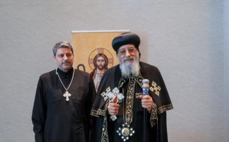 البابا تواضروس يرحب برجل الدين المقدوني في كرواتيا تعزيزاً للتعاون الديني
