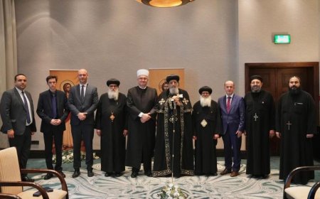 البابا تواضروس يرحب بمفتى كرواتيا وأسقف كريزيڤسي للروم الكاثوليك لتعزيز العلاقات الدينية