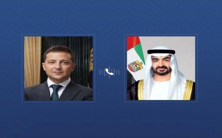 رئيسا الإمارات وأوكرانيا يتناقشان حول تعزيز التعاون وتطورات الأوضاع الإقليمية