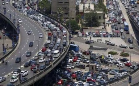 النشرة المرورية تكشف عن أماكن الزحام الشديد في محاور القاهرة والجيزة