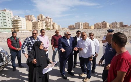 محافظ مطروح يعزز الجمال الحضاري لطريق الأمل ويصلحه بشارع علم الروم
