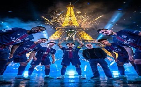 باريس سان جيرمان يتوج بلقب الدوري الفرنسي بفوز ساحق على لانس بثنائية مذهلة