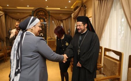 رئيسة المجلس القومي للمرأة تحضر القداس الاحتفالي بمناسبة اليوبيل الماسي لكنيسة العذراء