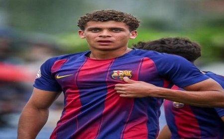حمزة عبد الكريم يتألق برأسية مذهلة ويقود شباب برشلونة لنصف نهائي كأس الأبطال