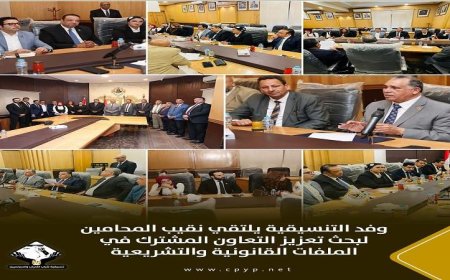 وفد التنسيقية يناقش مع نقيب المحامين سبل تعزيز التعاون في المجالات القانونية