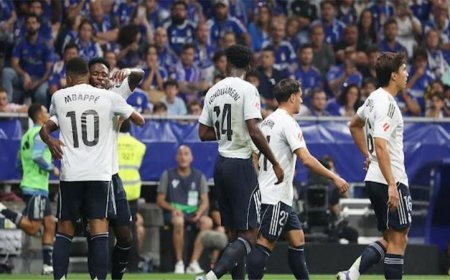 ريال مدريد يستعيد توازنه بثنائية رائعة ضد ريال أوفييدو ويعزز موقعه في وصافة الدوري