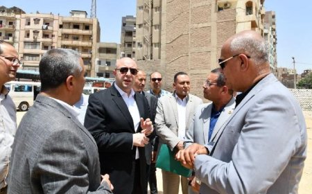 محافظ الفيوم يزور موقع التجهيزات النهائية لنقل موقف سيارات العدوة وسيلا