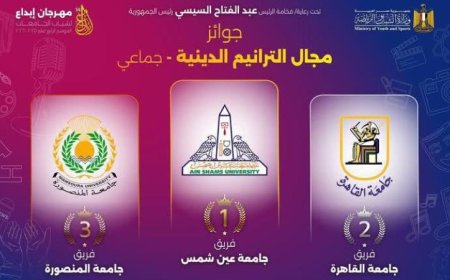 جامعة القاهرة تتألق وتحصد المراكز الأولى في مهرجان إبداع 14 لشباب الجامعات