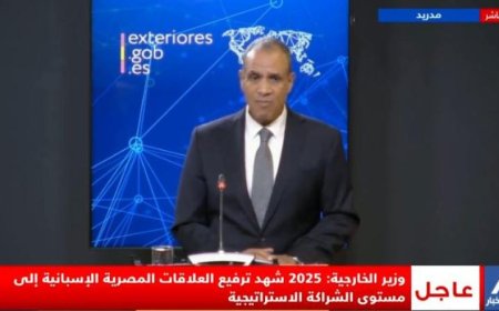 وزير الخارجية يعلن عن تطور بارز في العلاقات المصرية الإسبانية خلال العام الماضي