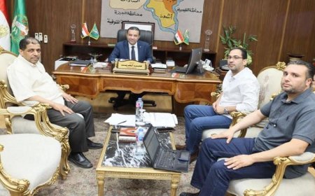 محافظ المنوفية يستعرض آخر مستجدات مشروعات مياه الشرب والصرف الصحي قيد التنفيذ
