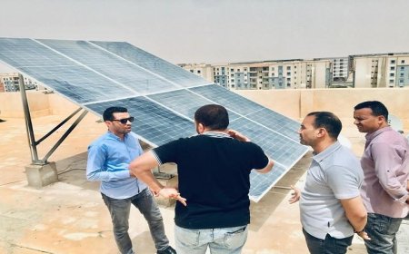 المنشاوي تواصل تطوير محطات الطاقة الشمسية فوق مجموعة من عمارات سكن لكل المصريين