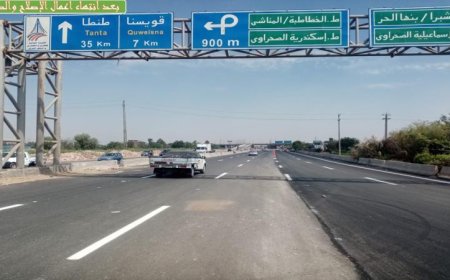 حركة المرور تُستأنف على كوبري بنها في اتجاه القاهرة والإسكندرية