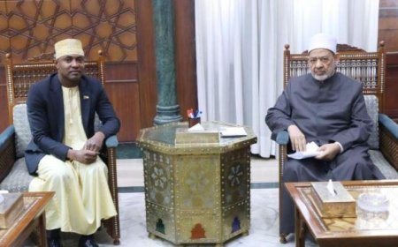 شيخ الأزهر ووزير خارجية جزر القمر يتعاونان لتعزيز الدعم العلمي والدعوي
