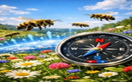 علماء يكشفون عن قدرة النحل على استخدام بوصلة مغناطيسية في الطيران