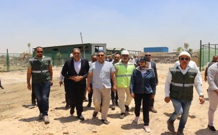 محافظ القليوبية يزور مصنع تدوير القمامة والمخلفات في الخانكة لتعزيز جهود الحفاظ على البيئة