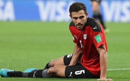 حمدي فتحي يفتقد ودية منتخب مصر ضد روسيا نتيجة الإنذارات