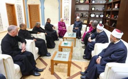 مفتي الجمهورية يستقبل وفد الكنيسة الأسقفية بمناسبة عيد الأضحى المبارك
