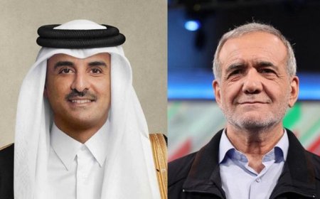 أمير قطر والرئيس الإيراني يعقدان اجتماعاً لبحث خفض التصعيد وتعزيز المفاوضات الإقليمية