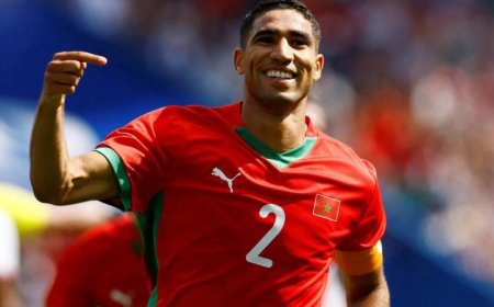 حكيمي يستأنف تدريباته مع باريس سان جيرمان استعدادا لنهائي دوري أبطال أوروبا ضد أرسنال