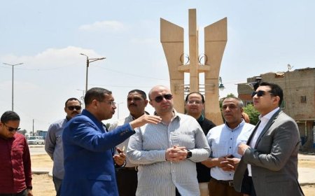 محافظ الفيوم يقوم بجولة تفقدية لمتابعة تطوير ورفع كفاءة الميادين والمداخل الرئيسية