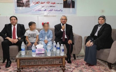 محافظ بني سويف يحتفل بعيد الأضحى مع الأيتام والمسنين ويعزز قيم العطاء والرحمة