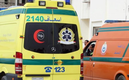 مصرع شابين وإصابة 8 آخرين في تصادم خطير بين سيارة ميكروباص ودراجات نارية بالأقصر