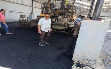 محافظ المنيا يطلق مشروع رصف مجمع مواقف المنيا الجديد لتحسين خدمات النقل