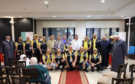 رئيس بعثة حج الجمعيات الأهلية يحضر احتفال حجاج المستوى الأول