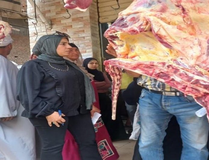 تحرير 98 محضر تمويني ومصادرة لحوم غير معروفة المصدر في المنوفية