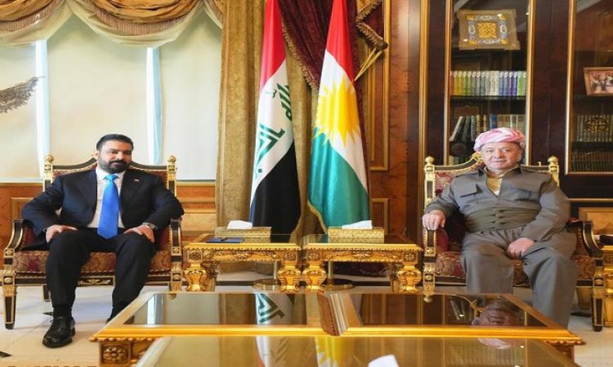 الزيدي وبارزاني يتفقان على ضرورة توحيد الجهود لبناء حكومة عراقية قوية