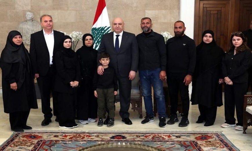الرئيس اللبناني يندد باستهداف عمال المياه والإغاثة كخرق واضح للقوانين الدولية