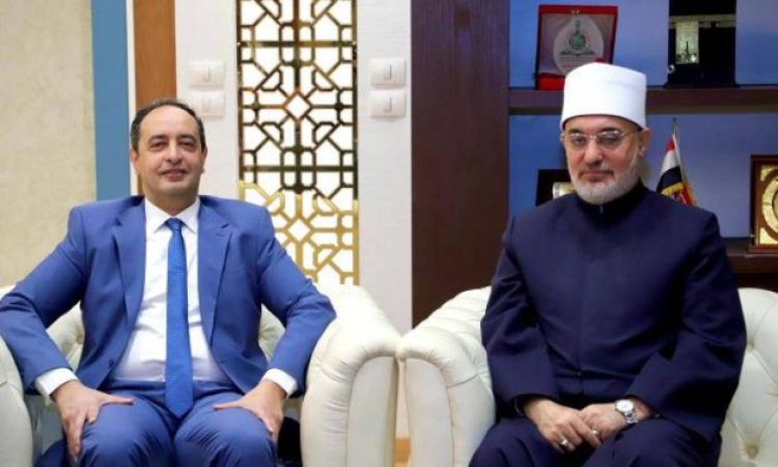 المفتي ومدير صندوق مكافحة الإدمان يناقشان تعزيز الجهود لمواجهة ظاهرة تعاطي المخدرات