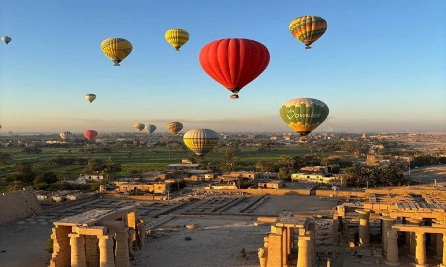 تعليق رحلات البالون الطائر في الأقصر حفاظا على سلامة السائحين نتيجة الطقس العاصف