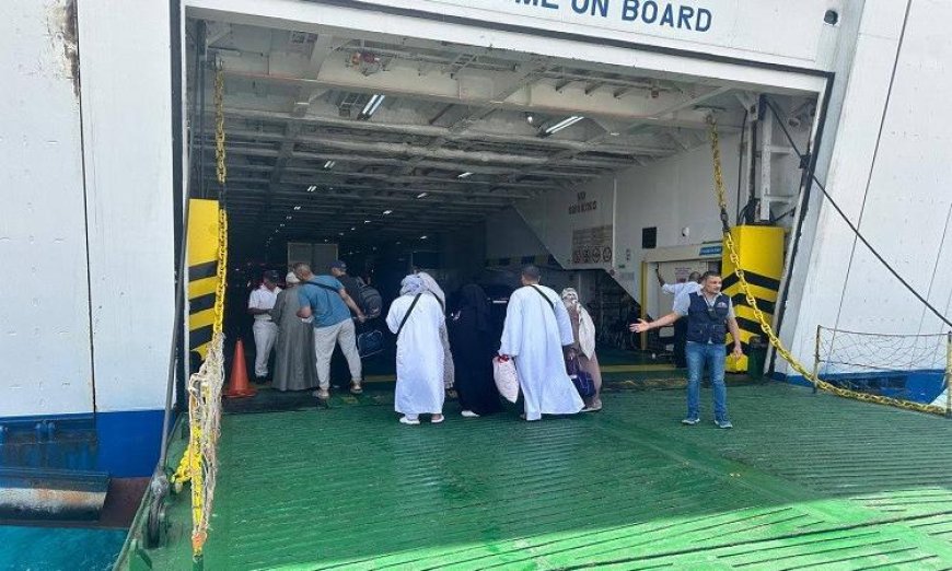 بدء أولى قوافل الحج البري من ميناء نويبع البحري باحتفال مميز